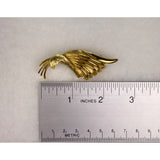 Monet Womens Gold Tone Metal Abstract Brooch Vintage Elegant Statement Pin Collectible