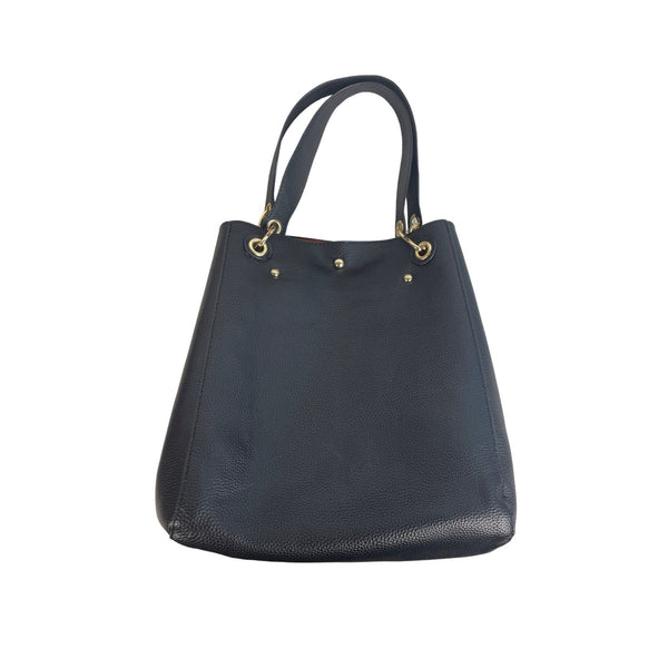 Shein Women’s Faux Leather Black and Brown Tote Shoulder Bag Wallet Bucket Style - NWOT