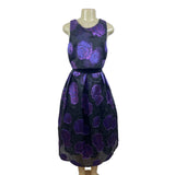 Asos Women’s Purple A-Line Sleeveless Floral Print Evening Dress Sz 12 - New