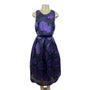 Asos Women’s Purple A-Line Sleeveless Floral Print Evening Dress Sz 12 - New