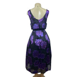 Asos Women’s Purple A-Line Sleeveless Floral Print Evening Dress Sz 12 - New