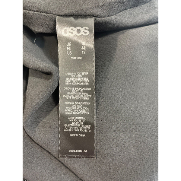 Asos Women’s Purple A-Line Sleeveless Floral Print Evening Dress Sz 12 - New