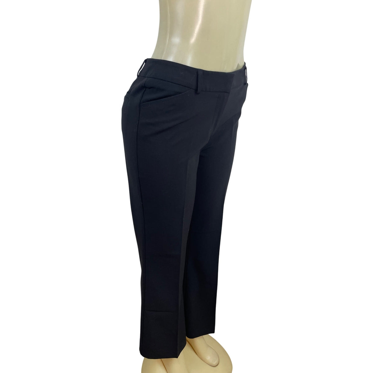 Kenar Womens Black Stretch Cropped Dress Pants Size 4 - New
