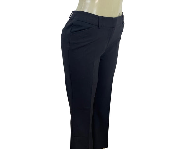 Kenar Womens Black Stretch Cropped Dress Pants Size 4 - New