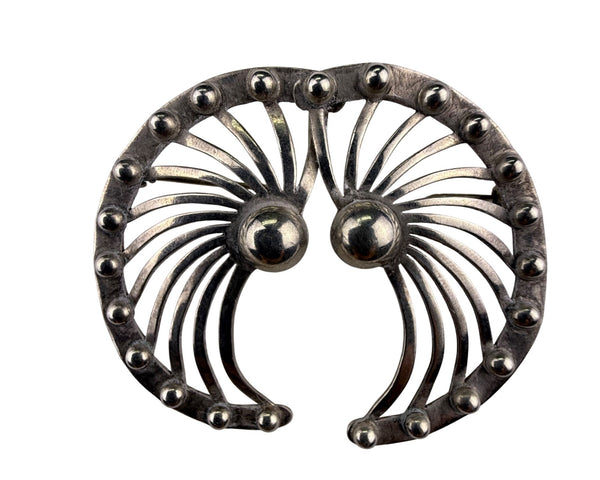 Victoria Pony Mexican Sterling Silver Vintage Brooch Handcrafted Womens Pin