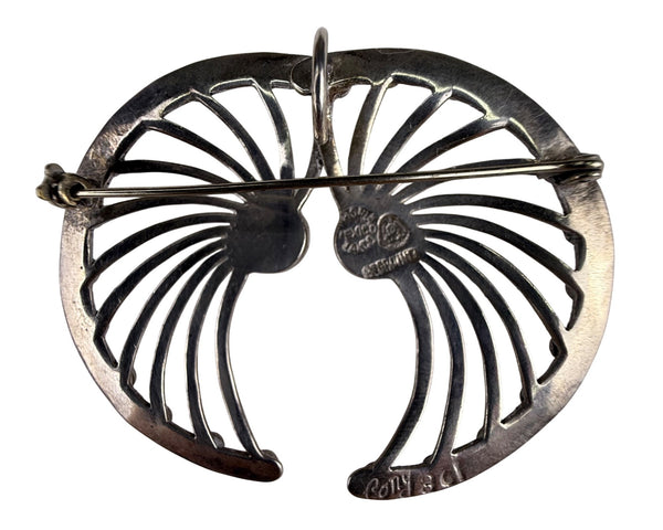 Victoria Pony Mexican Sterling Silver Vintage Brooch Handcrafted Womens Pin
