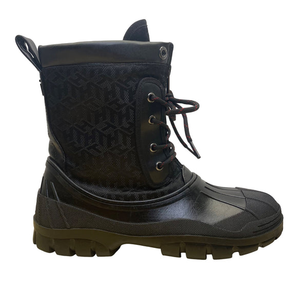 Tommy Hilfiger Men’s Black Faux Fur Lining Twilhena Waterproof Boots Size 10M
