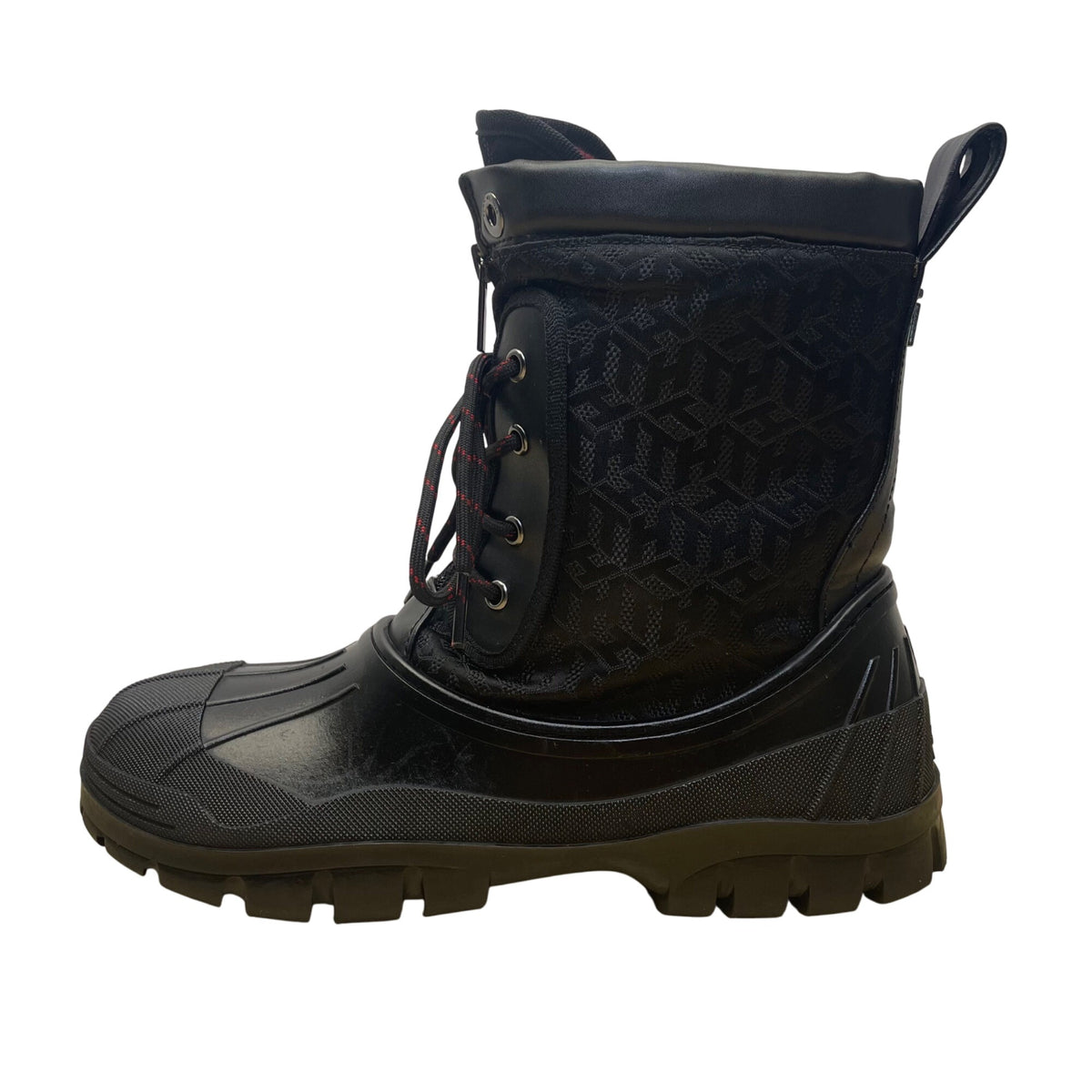Tommy Hilfiger Men’s Black Faux Fur Lining Twilhena Waterproof Boots Size 10M