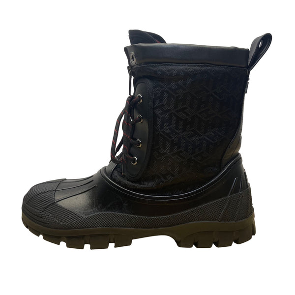 Tommy Hilfiger Men’s Black Faux Fur Lining Twilhena Waterproof Boots Size 10M