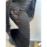 Jack & Jill Womens Black Ribbed Mini Sweater Dress Crossback Straps Stretch Small