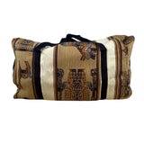 Handcrafted Peruvian Native Shoulder Strap & Multi Zip Pockets Duffel Bag Size L