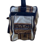 Handcrafted Peruvian Native Shoulder Strap & Multi Zip Pockets Duffel Bag Size L
