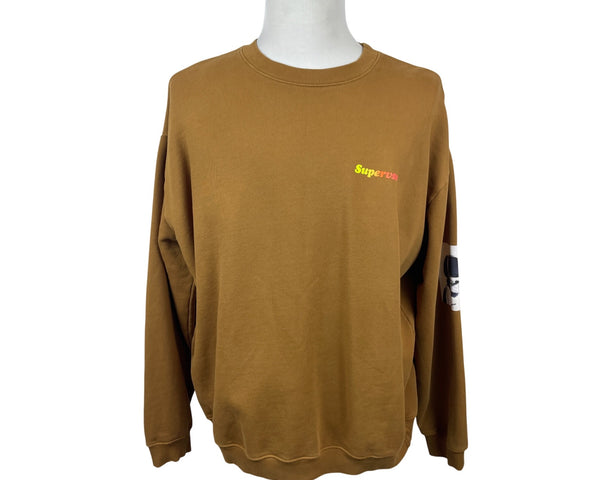 Supervsn Studios Brown Crewneck Sweatshirt & Jogger Set Loose Fit Size XXL