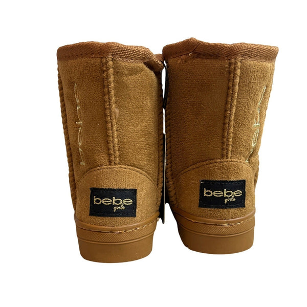 Bebe Toddler Girl's Brown Winter Boots Sz 5