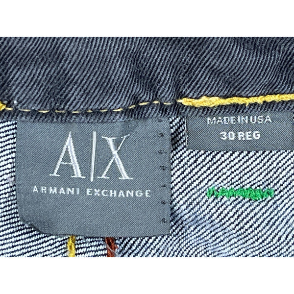 Armani Exchange Men's Blue Straight Regular Fit Jean Sz 30