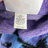 Purple Four Seasons Moose Print Fleece Jacket Size M