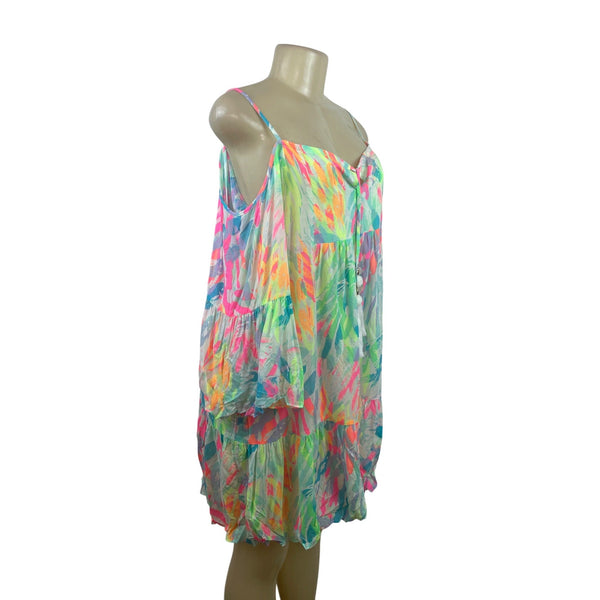 Lilly Pulitzer Women’z Colorful Boho Off-Shoulder Dress Size S - New