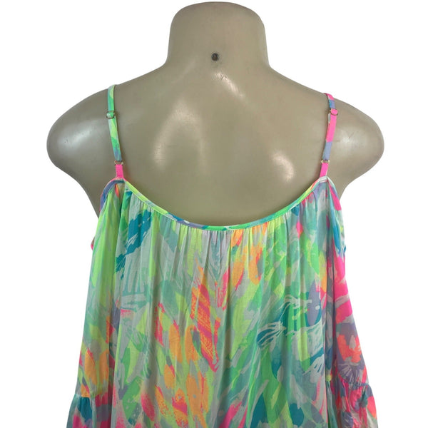 Lilly Pulitzer Women’z Colorful Boho Off-Shoulder Dress Size S - New