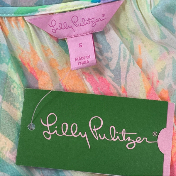 Lilly Pulitzer Women’z Colorful Boho Off-Shoulder Dress Size S - New