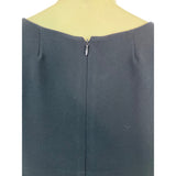 Black & White Sleeveless Shift Dress With Back Zipper Closure By Bebe Tailor