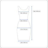 Black & White Sleeveless Shift Dress With Back Zipper Closure By Bebe Tailor