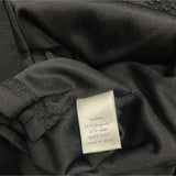 Jun & Ivy Black Strapless Mini Dress Textured Bodice Chiffon Skirt Back Zip Sz M