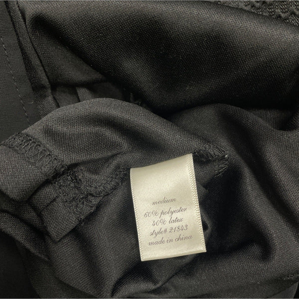 Jun & Ivy Black Strapless Mini Dress Textured Bodice Chiffon Skirt Back Zip Sz M
