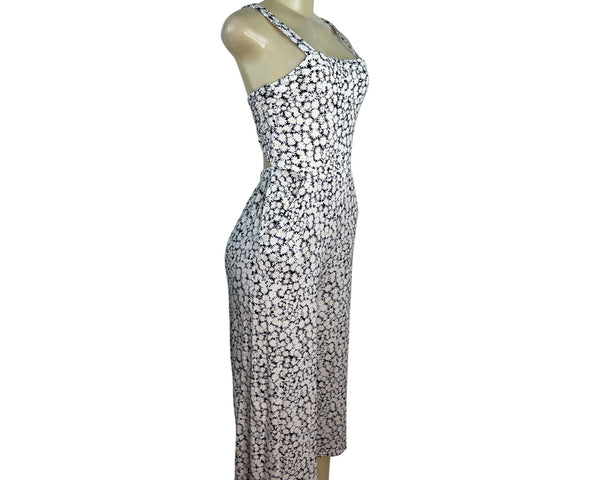 Nordstrom Floral Sleeveless Tie-Back Girls Jumpsuit W/ Pockets Size XL