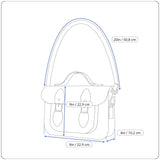 Nine West Women's Brown Leather Foldover Crossbody Purse Sz M