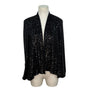Eliza J Women's Black Sequin Open-Front Jacket Sz S - New
