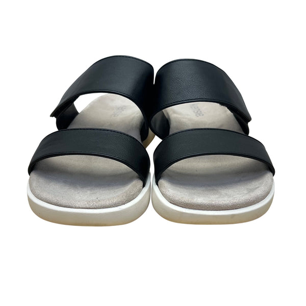 Kensie Women’s Black Adjustable Fit Arch Support Slide Jipsy Sandals Size 7M
