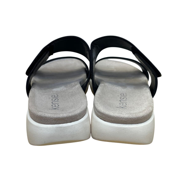 Kensie Women’s Black Adjustable Fit Arch Support Slide Jipsy Sandals Size 7M