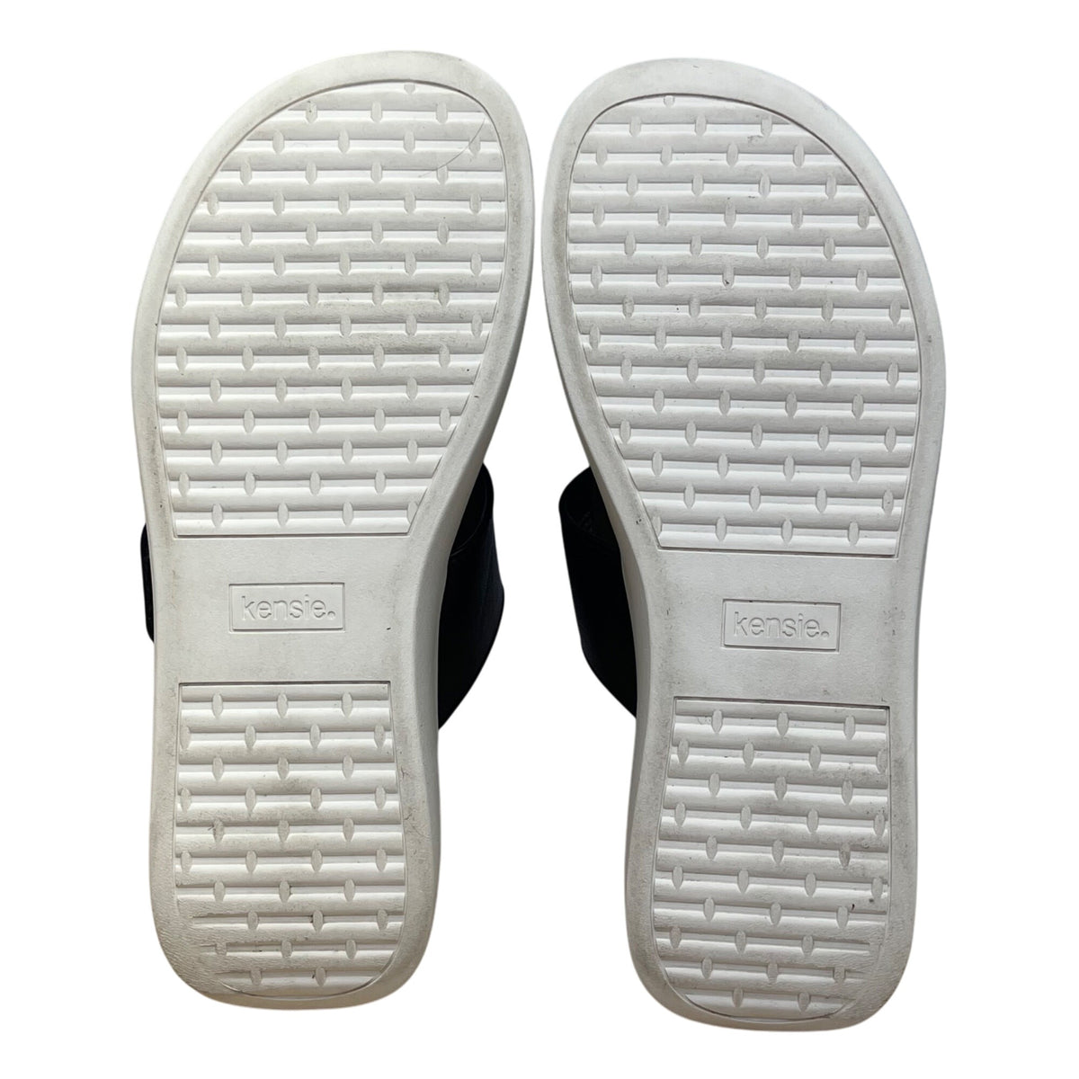 Kensie Women’s Black Adjustable Fit Arch Support Slide Jipsy Sandals Size 7M