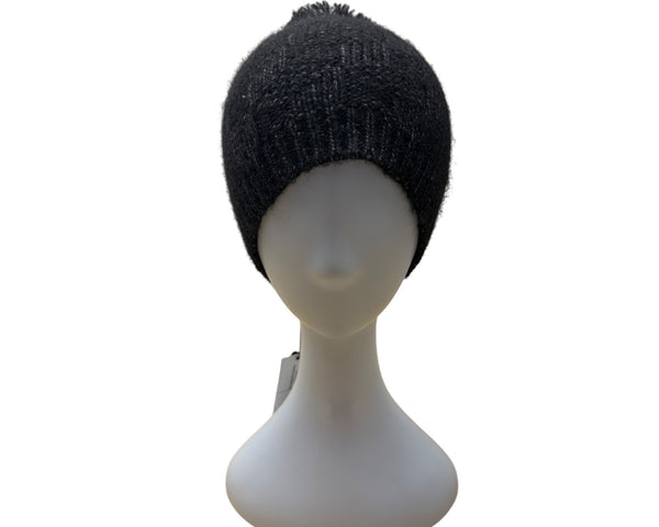 Rebecca Minkoff Nordstrom Rack Black Pom-Pom Knit Beanie One Size New with Tags