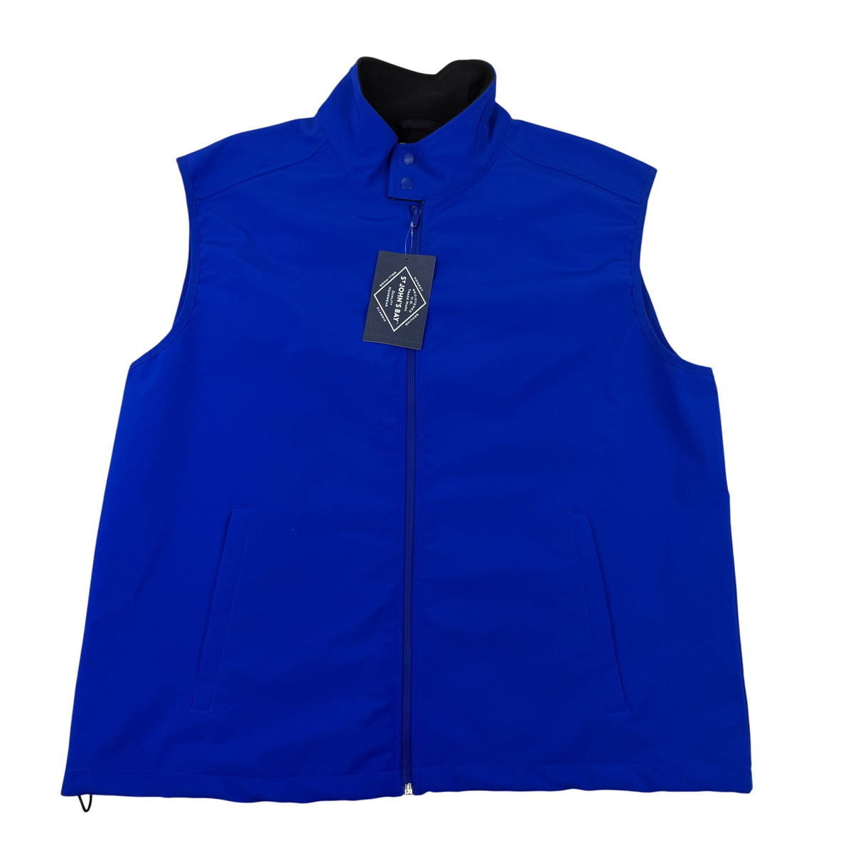 St.John’s Bay Mens Blue Zip-Up Vest Lightweight Outerwear Size XXL - New