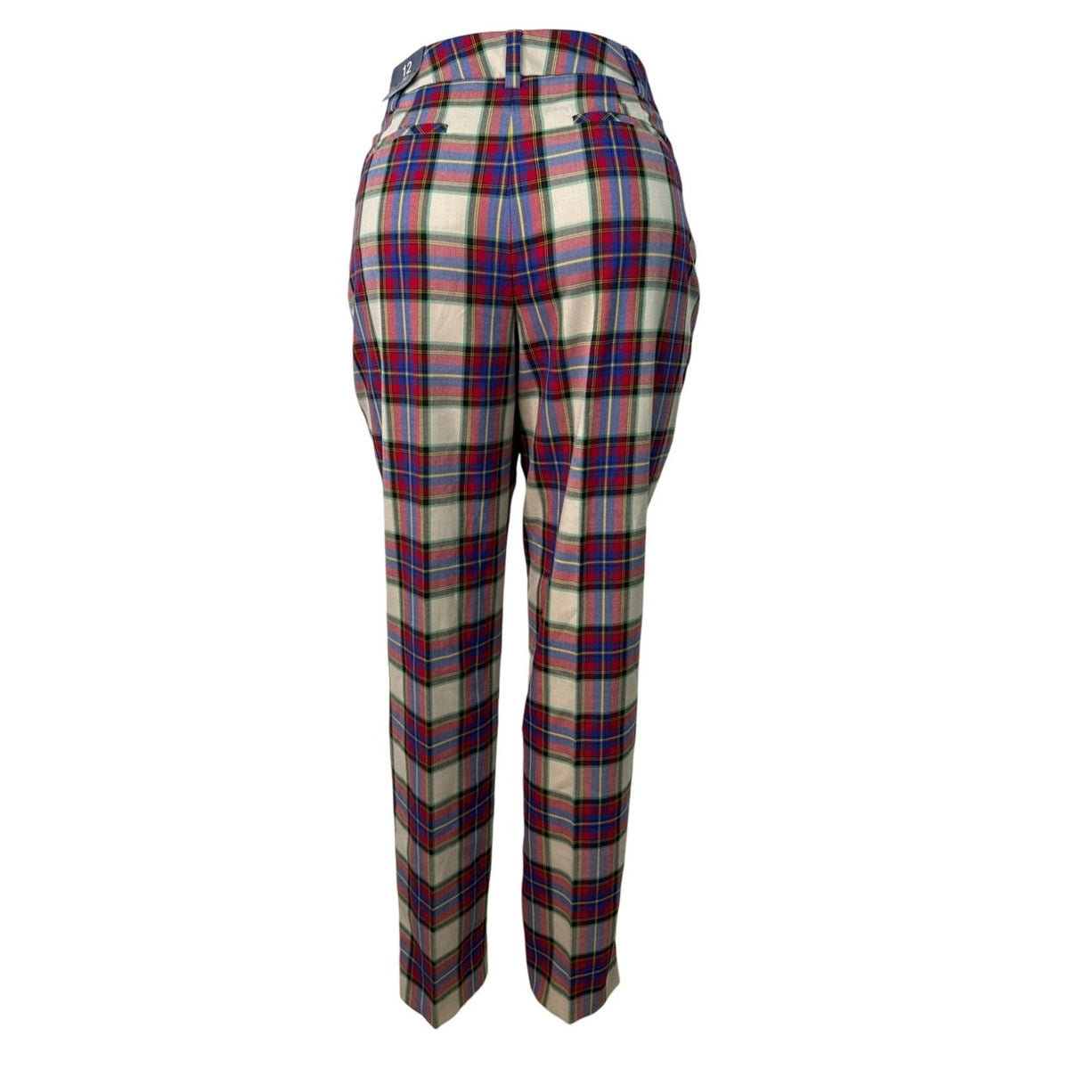 Lands End Womens Multicolor Plaid Pants Size 12 - New