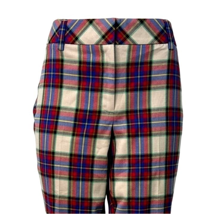 Lands End Womens Multicolor Plaid Pants Size 12 - New