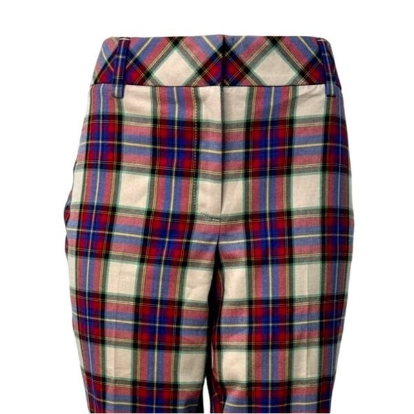 Lands End Womens Multicolor Plaid Pants Size 12 - New