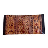Vintage Unbranded Women's Brown & Black Tribal Ethnic Wallet Sz M
