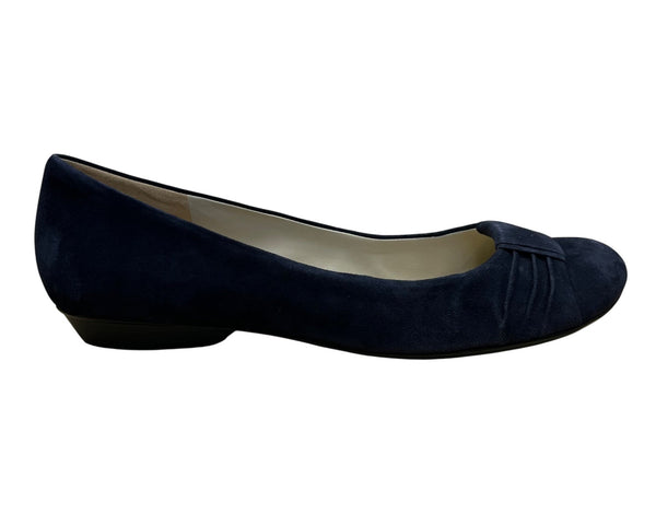 Naturalizer Women’s Inky Blue Navy Suede Leather N5 Comfort Flats Shoes Size 12M