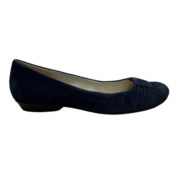 Naturalizer Women’s Inky Blue Navy Suede Leather N5 Comfort Flats Shoes Size 12M