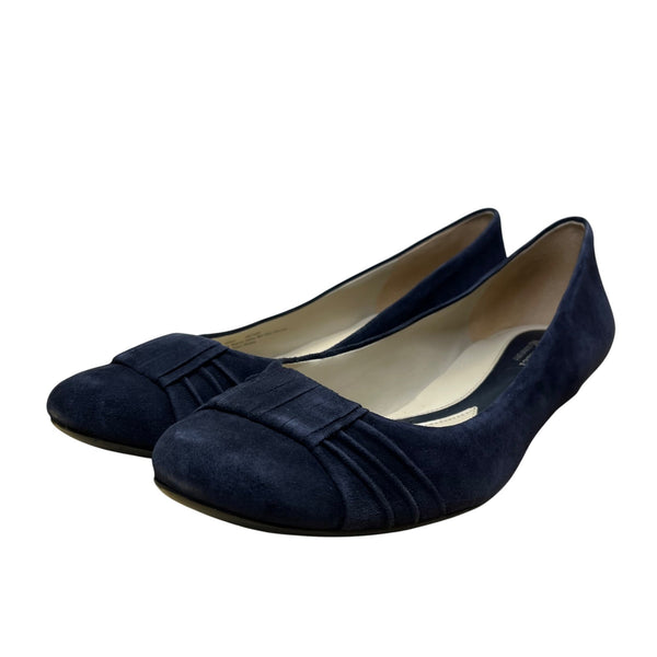 Naturalizer Women’s Inky Blue Navy Suede Leather N5 Comfort Flats Shoes Size 12M