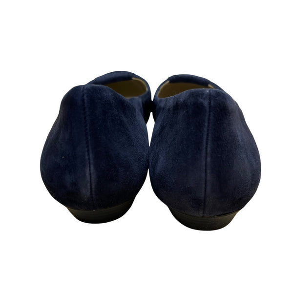 Naturalizer Women’s Inky Blue Navy Suede Leather N5 Comfort Flats Shoes Size 12M
