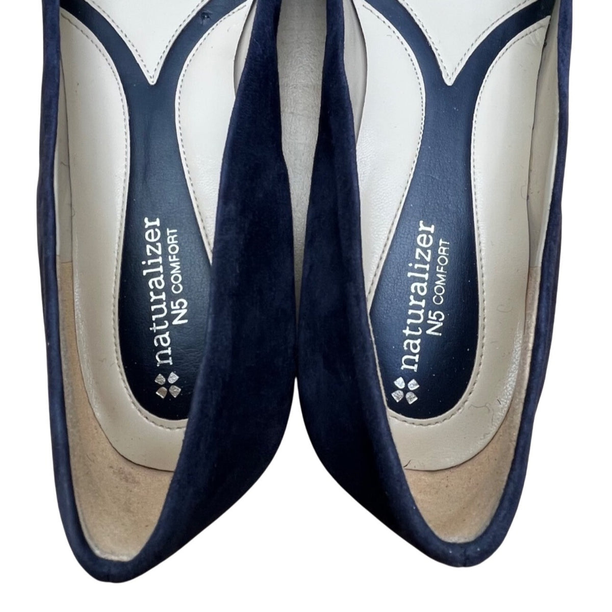 Naturalizer Women’s Inky Blue Navy Suede Leather N5 Comfort Flats Shoes Size 12M