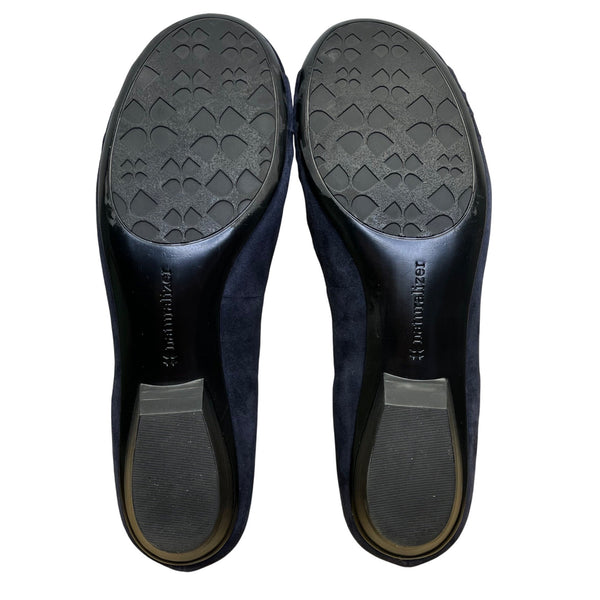 Naturalizer Women’s Inky Blue Navy Suede Leather N5 Comfort Flats Shoes Size 12M