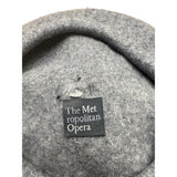 The Metropolitan Opera Gray Beret With Black Pom-Pom