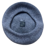The Metropolitan Opera Gray Beret With Black Pom-Pom