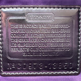 Coach Gray Leather With White & Glitter Tags Crossbody Strap Shoulder Bag Sz M