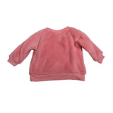 Pekkie Baby Girls Pink Zebra Fleece Sweatshirt - Size 6M