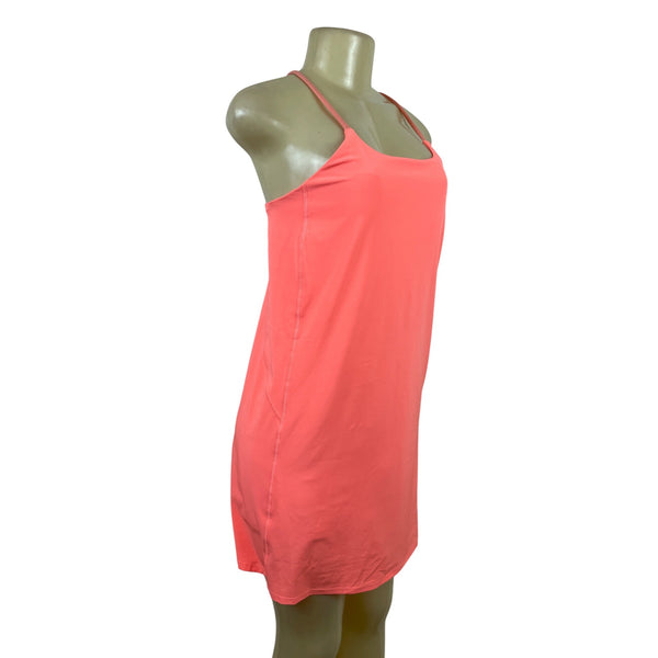 Athleta Girl Coral Strappy Back Dress With Built-In Shorts Size XXL/16 - New